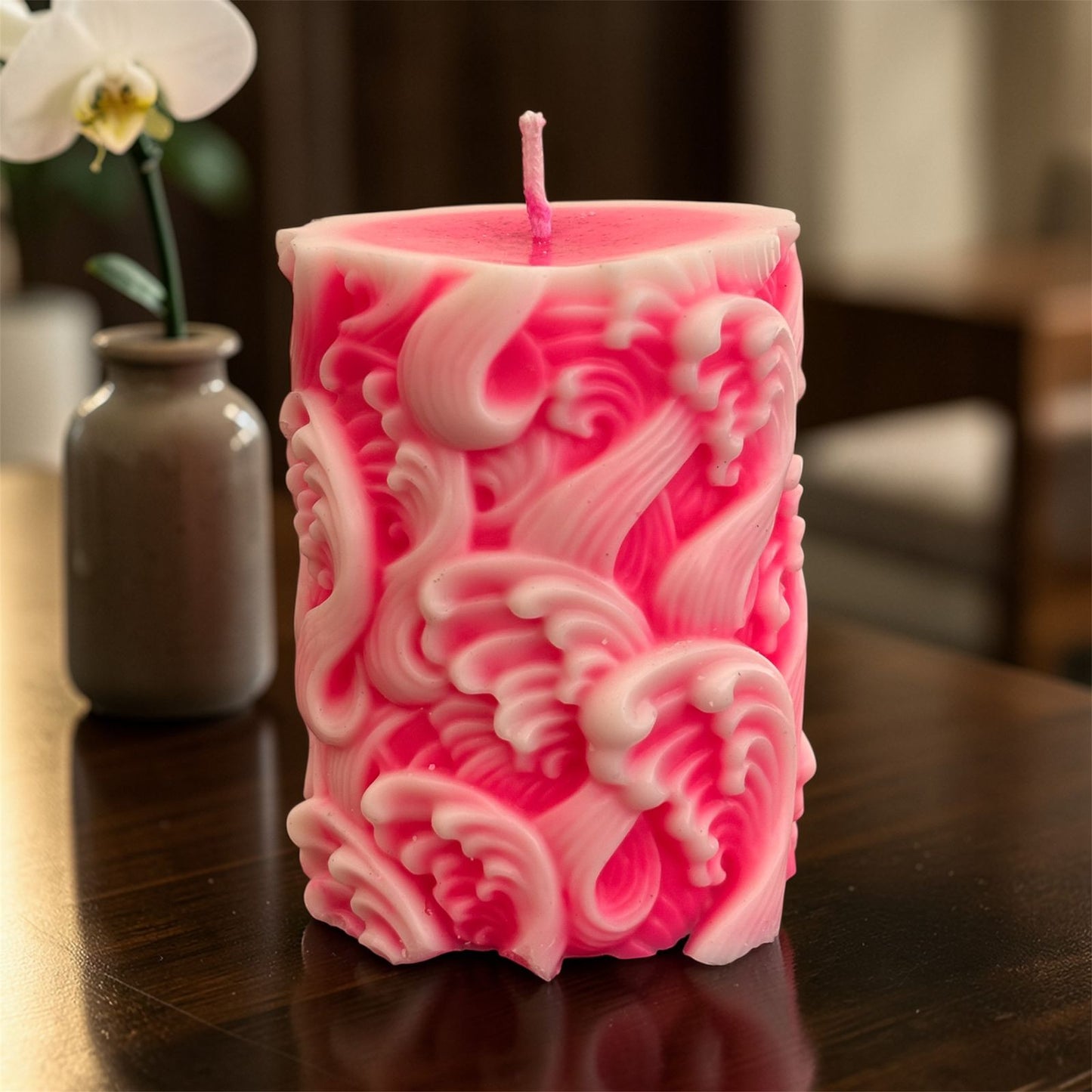 Pink Morning Lotus Pillar