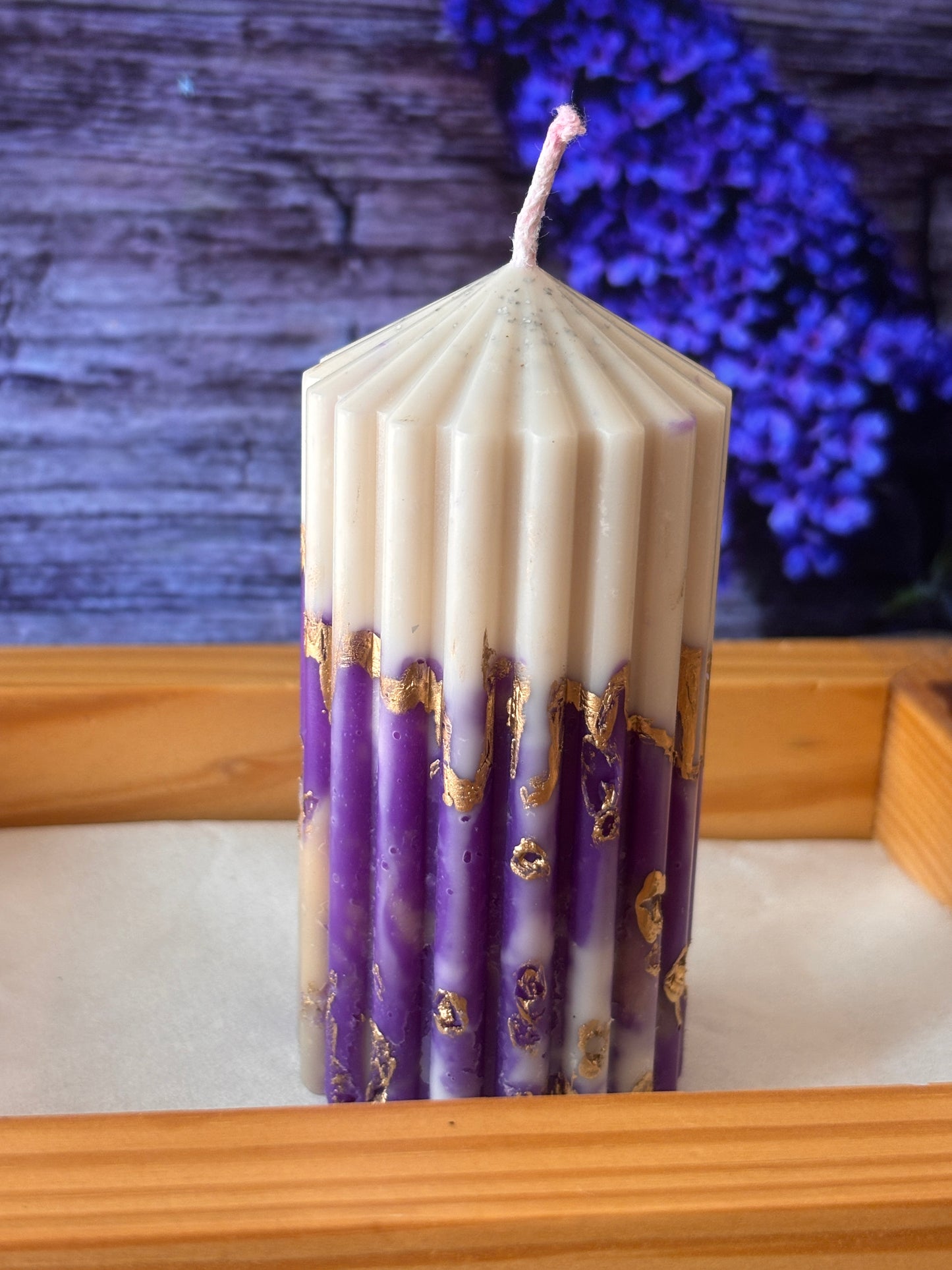 Lavender Fragrance Pillar Candle