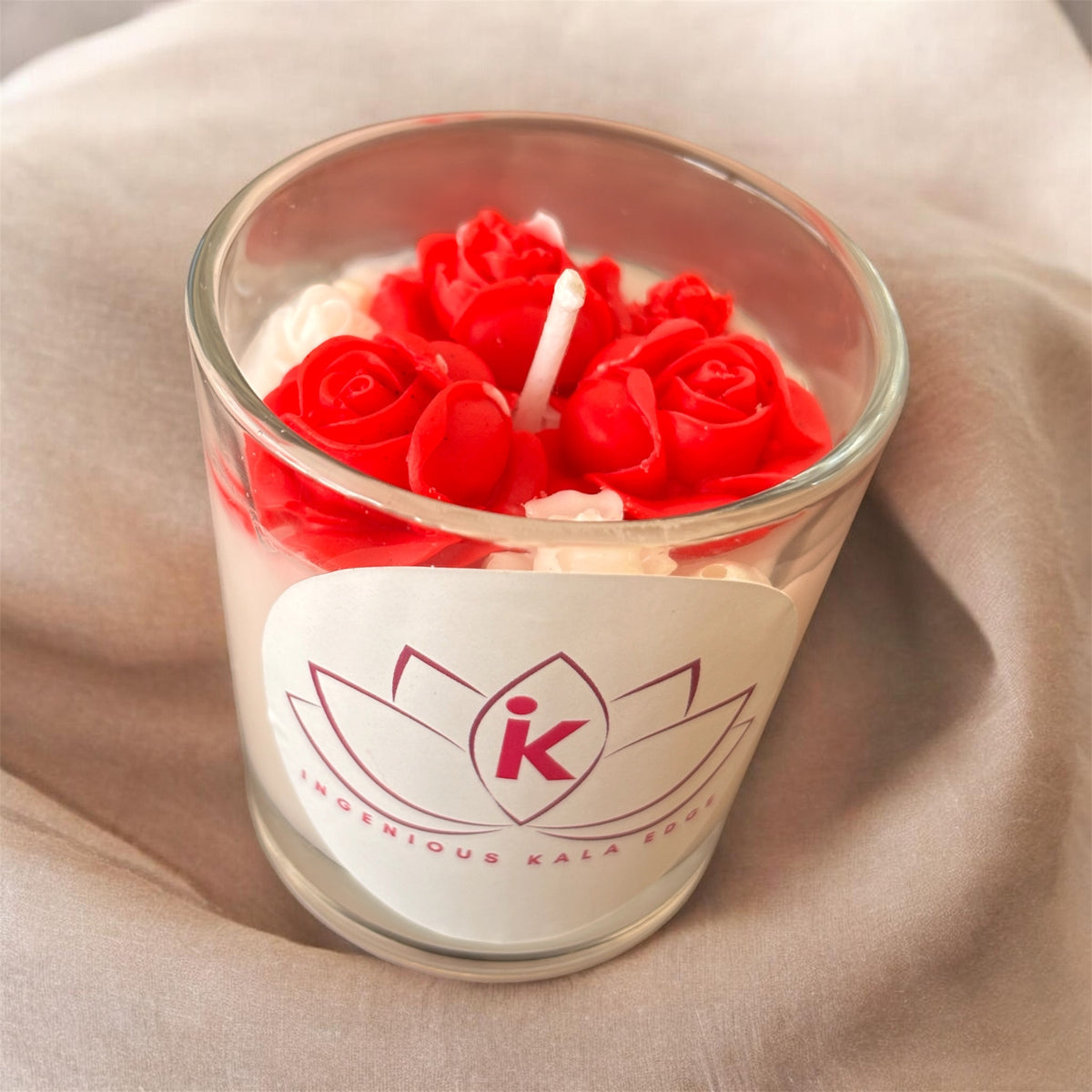 Small Rose Scented Glow Jar