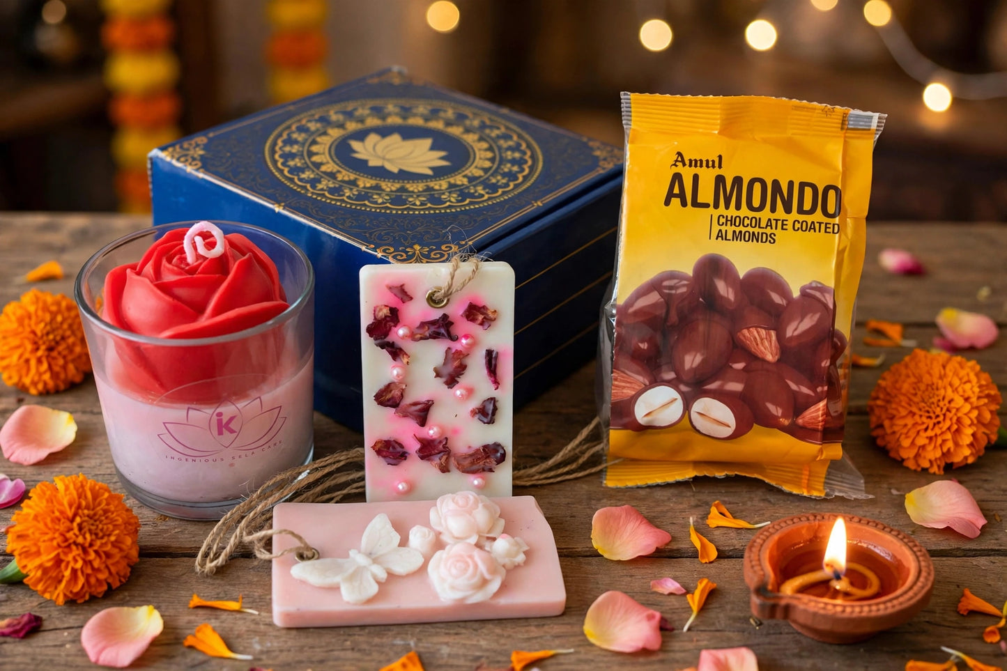 Sister- Rakhi Hamper-Rose Theme
