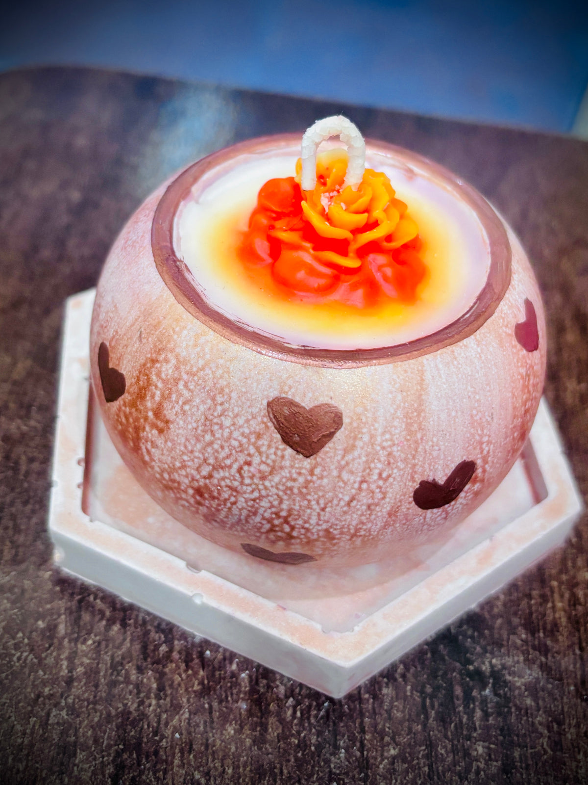 Concrete Round Jar Candle 🤍