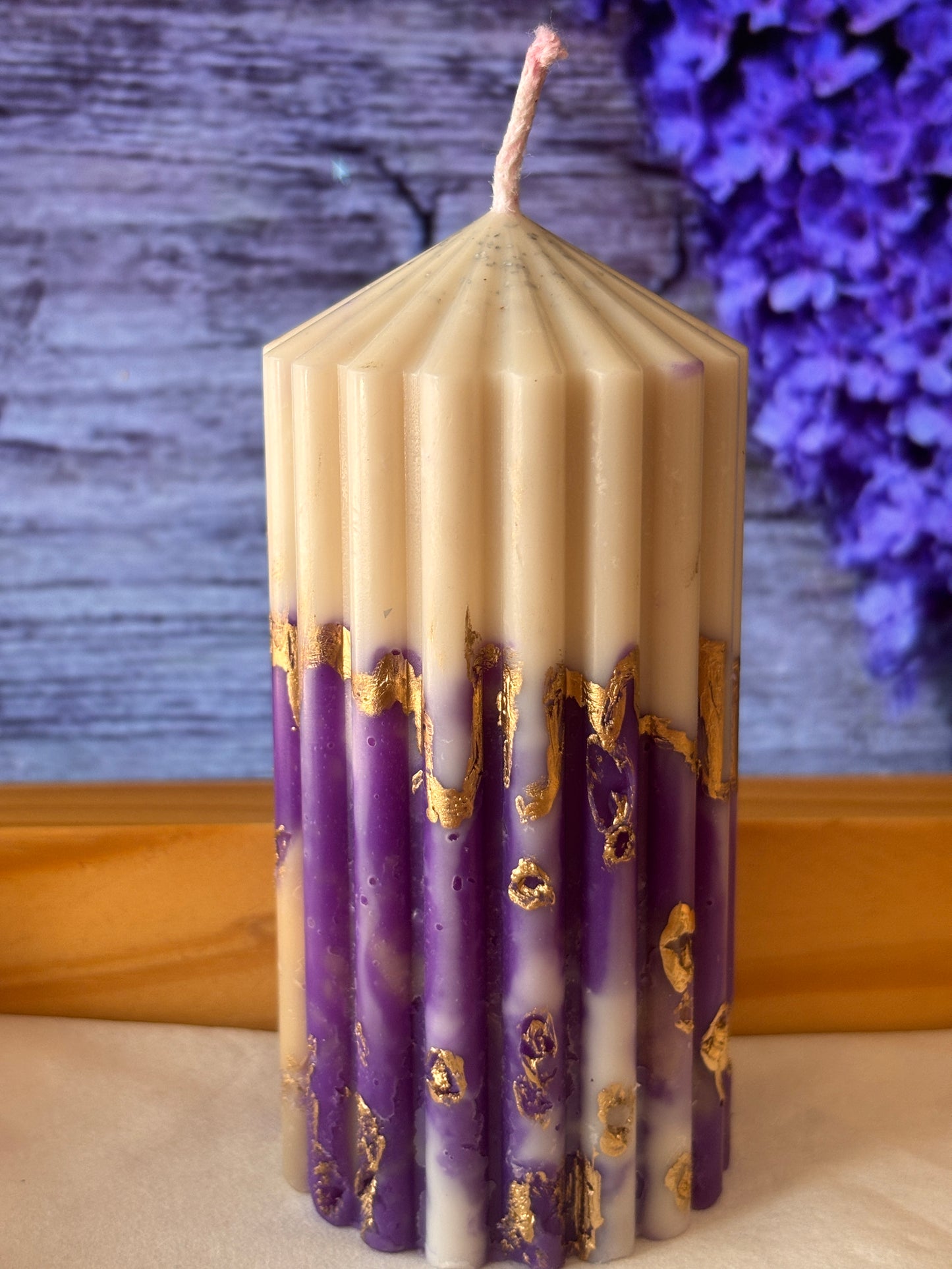Lavender Fragrance Pillar Candle
