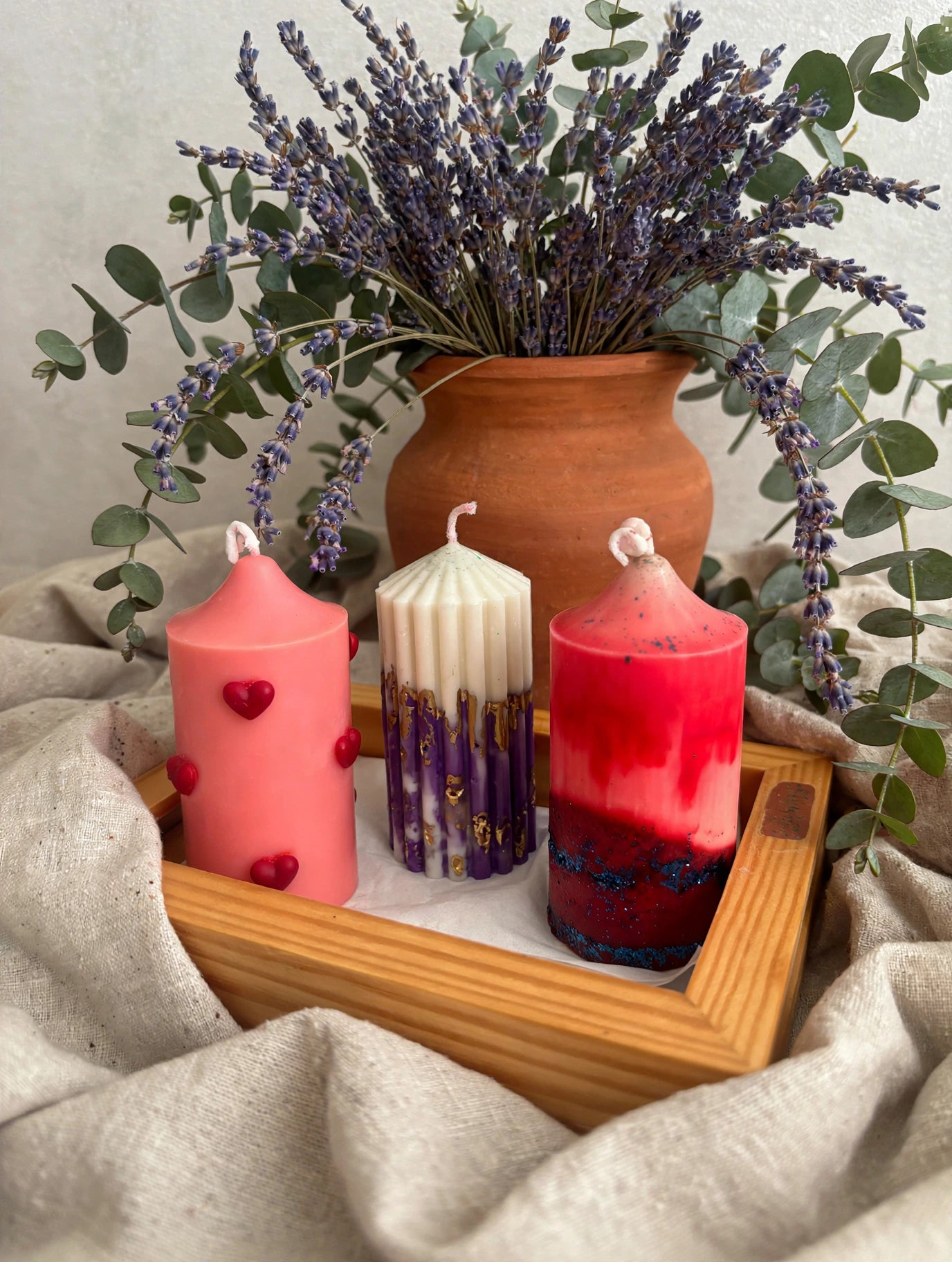 Pack of 3 Pillar Candles
