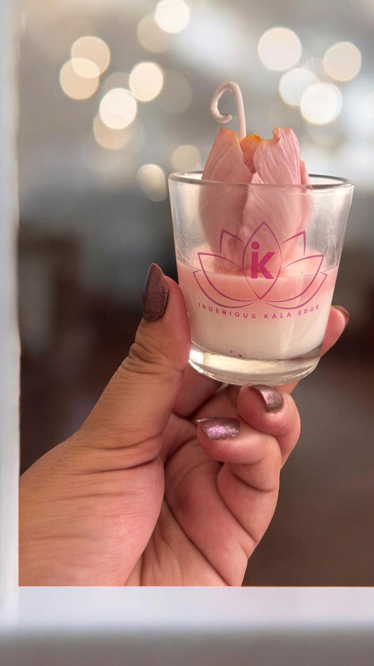 Pink Tulip Small Jar Candle