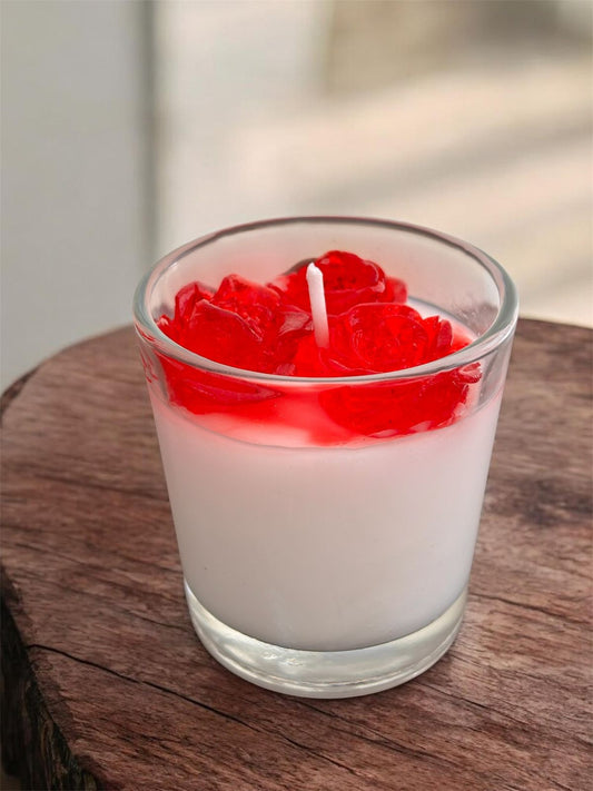 Small Rose Scented Glow Jar